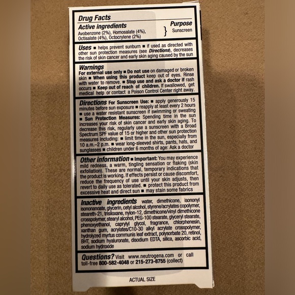 New Neutrogena Rapid Wrinkle Repair Retinol Moisturizer sunscreen 30 SPF - Picture 3 of 5